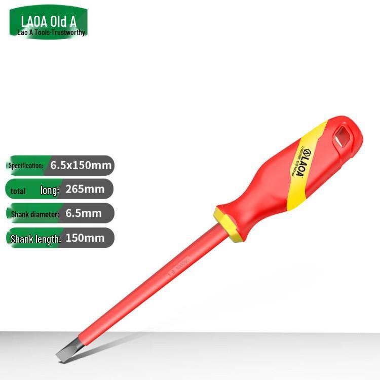 Old A High Voltage 1000V Phillips and Flathead Insulated Screwdriver - VDE Certified for Electricians