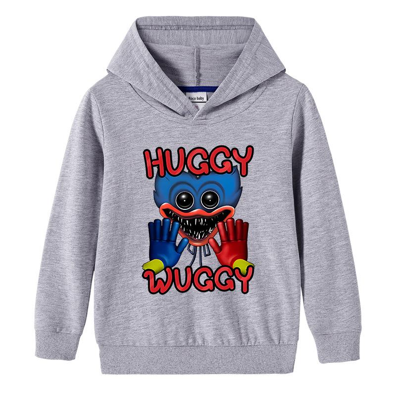 

Дитяча 3D толстовка Huggy Wuggy Pullover Poppy Playtime 140cm сірий