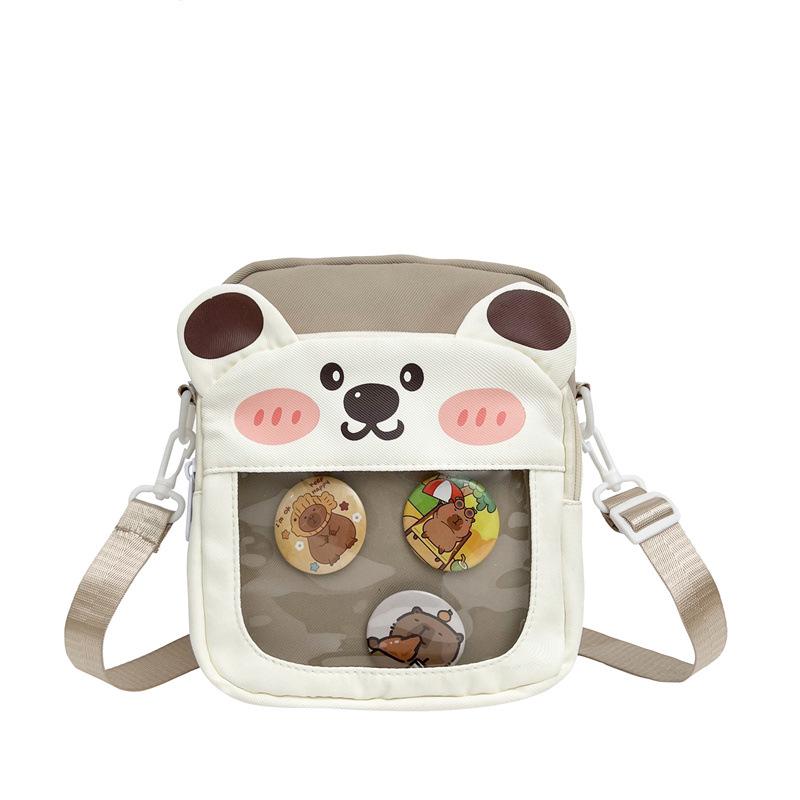 

Japanese INS Niche Multi-Pocket Shoulder Crossbody Bag - Seasonal, Korean Style, Sweet Contrasting Colors, for Women хаки