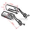Universal Aluminium Motorrad Rückspiegel 8MM 10MM Lenker Spiegel Drehbare Motorrad Roller Rückansicht Seiten