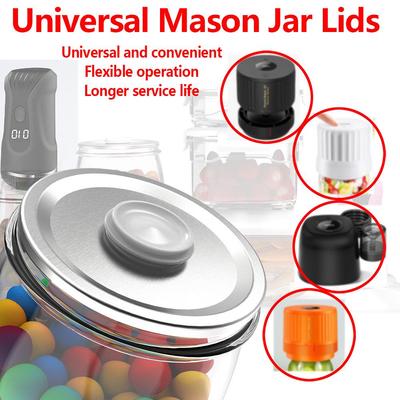 Scelleuse sous vide universelle pour bocaux Mason avec couvercles faciles à ouvrir et pompe à main