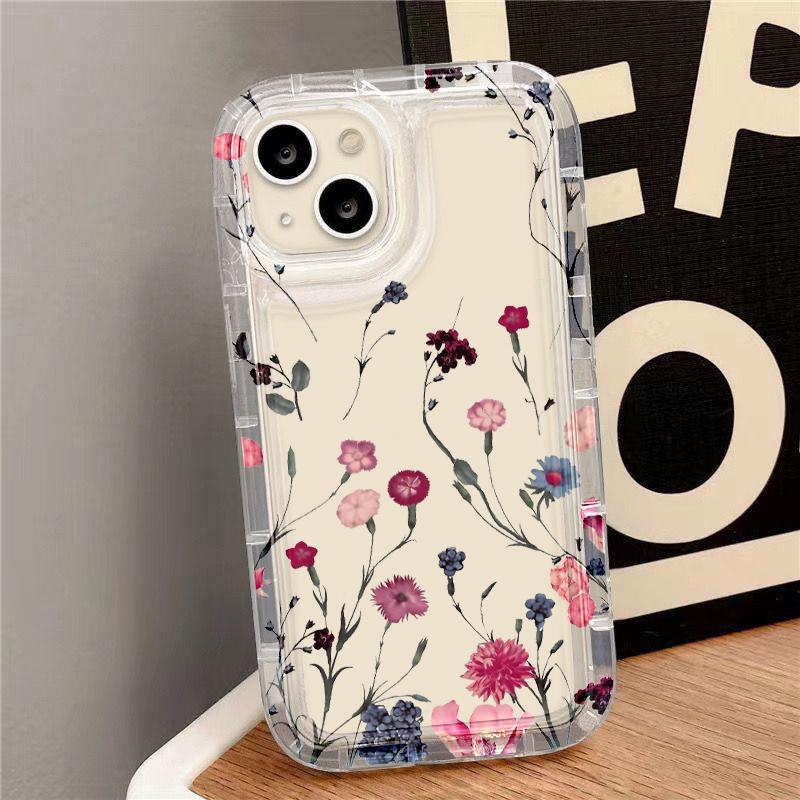 Flower Phone Case For iPhone 13 Case iPhone 11 15 12 16 14 Pro Max XS XR X 7 8 16 Plus SE Aesthetic Floral Cute Cover Cases