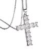 New Fashion Necklaces Female Pendants Gold Multi Color Crystal Jesus Cross Pendant for Women Necklace Party Leisure Time Jewelry