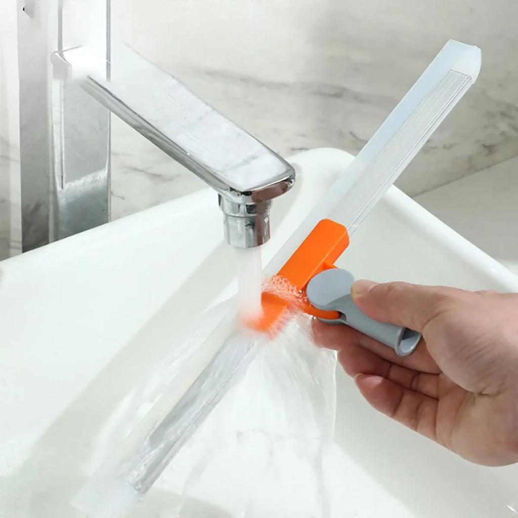 Silikonowa Miotła-Skrobak Magiczna Wycieraczka Wysokie Miejsca Myjka do Szkła Mop Podłogowy Gospodarstwo Domowe Łazienka Zamiatanie Woda Silikonowa Miotła-Skrobak Mag