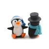 4 teile/satz DIY Handwerk Mini Winter Pinguin Miniatur Figurine Weihnachten Figuren Für Fee Garten Gnome Moos Terrarien Dekoration
