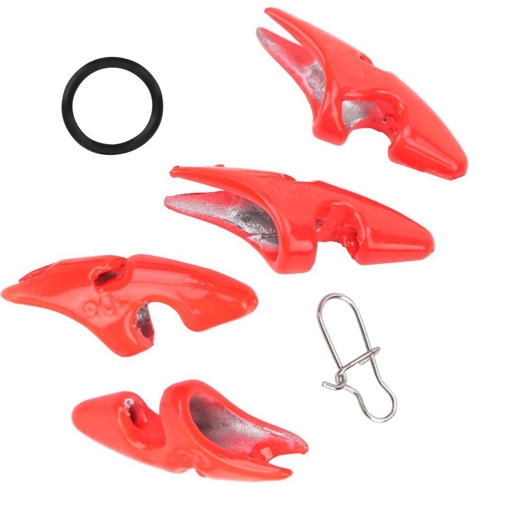 2 Bag Shrimp Lure Chin Cover Drop Weights Bait Sinker with Buckle Fishing Accessory