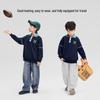 Zuoxi Boys' Academy Colorblock Polo Sweatshirt