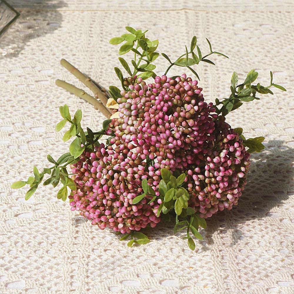 3pcs/set Handmade Clove Artificial Flowers DIY Small Flower Bud Plant Plastic Flowers Simulation Flowers фиолетовый