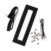 Guitar Effects Pedal Board 40x13cm Pedalboard W/ Tape & Fasten Ties