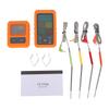 4 Probes Wireless Meat Thermometer with Color Screen, Digital BBQ Grill Thermometer, 8 Meat Preset Temps, Smart Alerts,