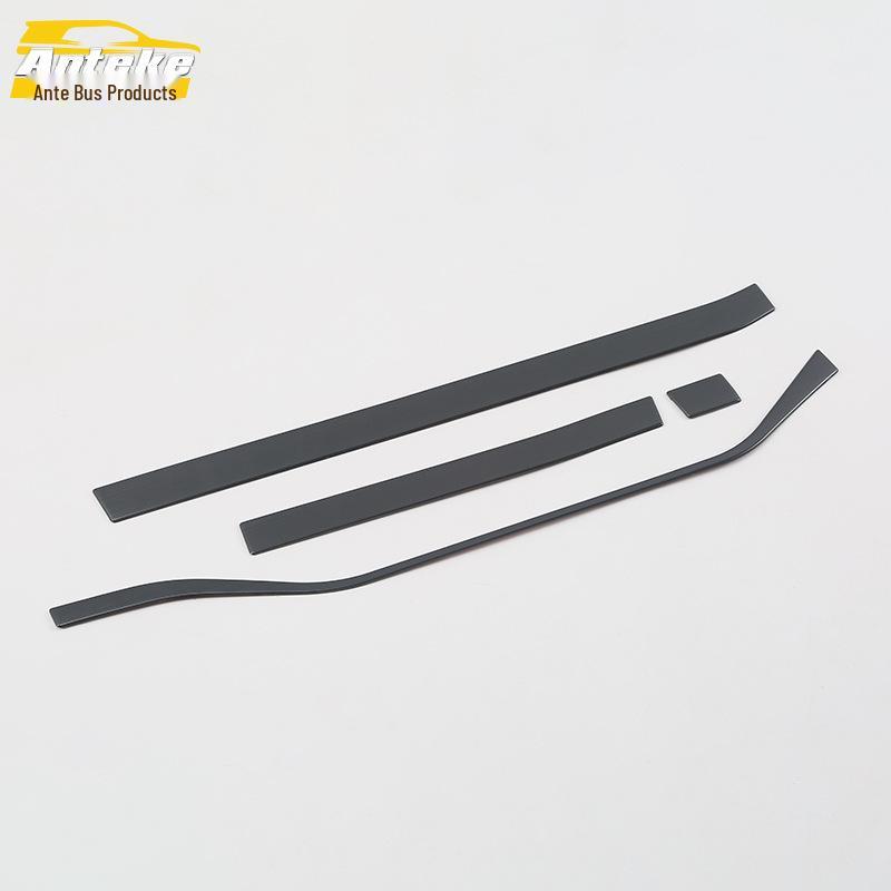 18 Tange Central Control Bright Strip Dashboard Trim - Stainless Steel Decorative Car Accessory