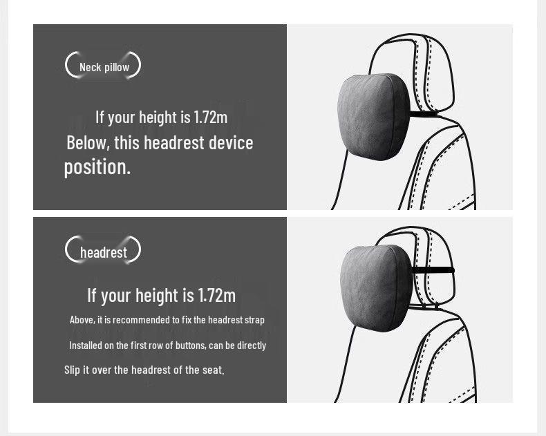 Changan EADO Hunter & Oshan Suede Headrest Lumbar Support for CS75/CS35/CS55