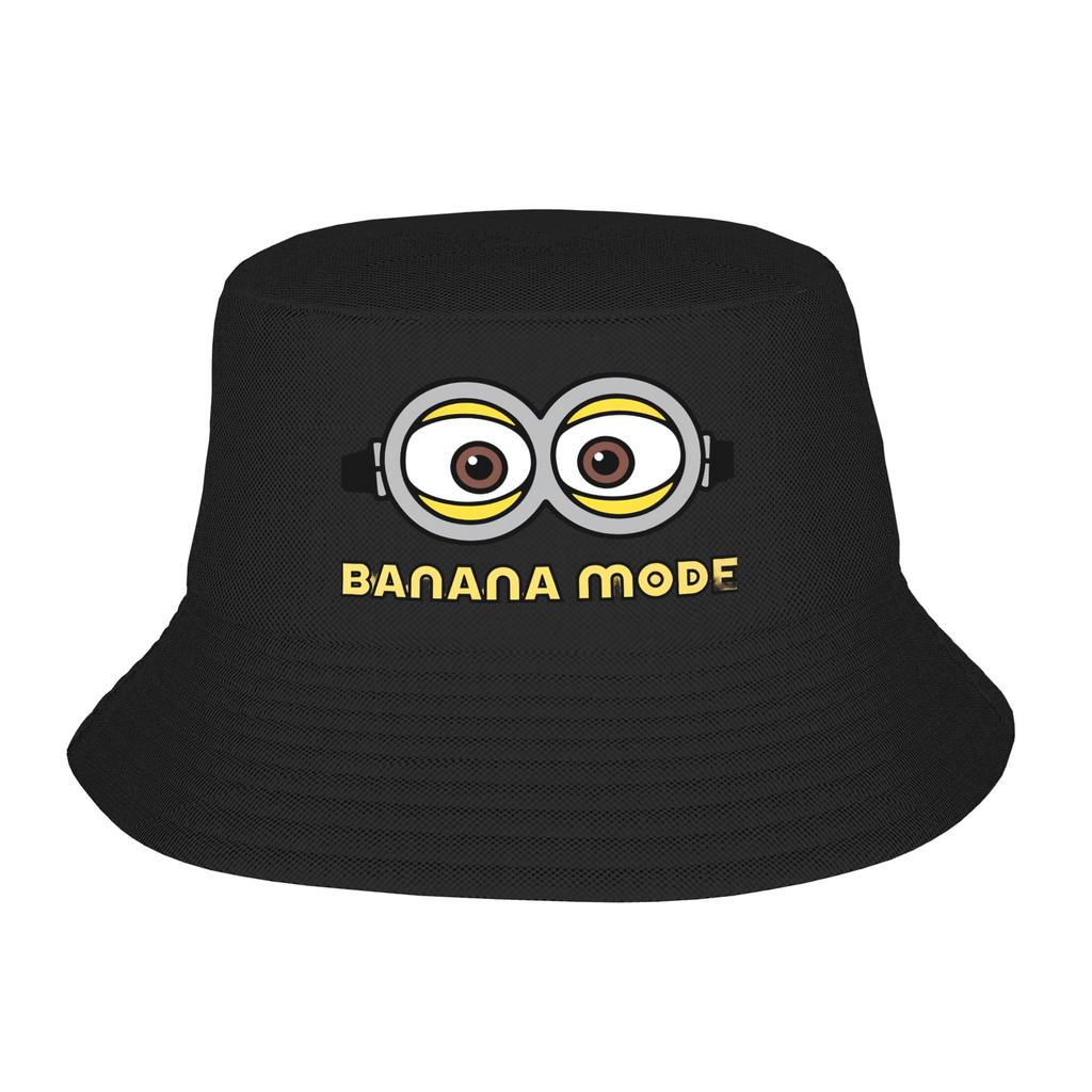Minions Cartoon Bucket Hat For Unisex Fisherman Hats Fashion Hunting Caps Foldable Hawaii Graphic Sun Hats