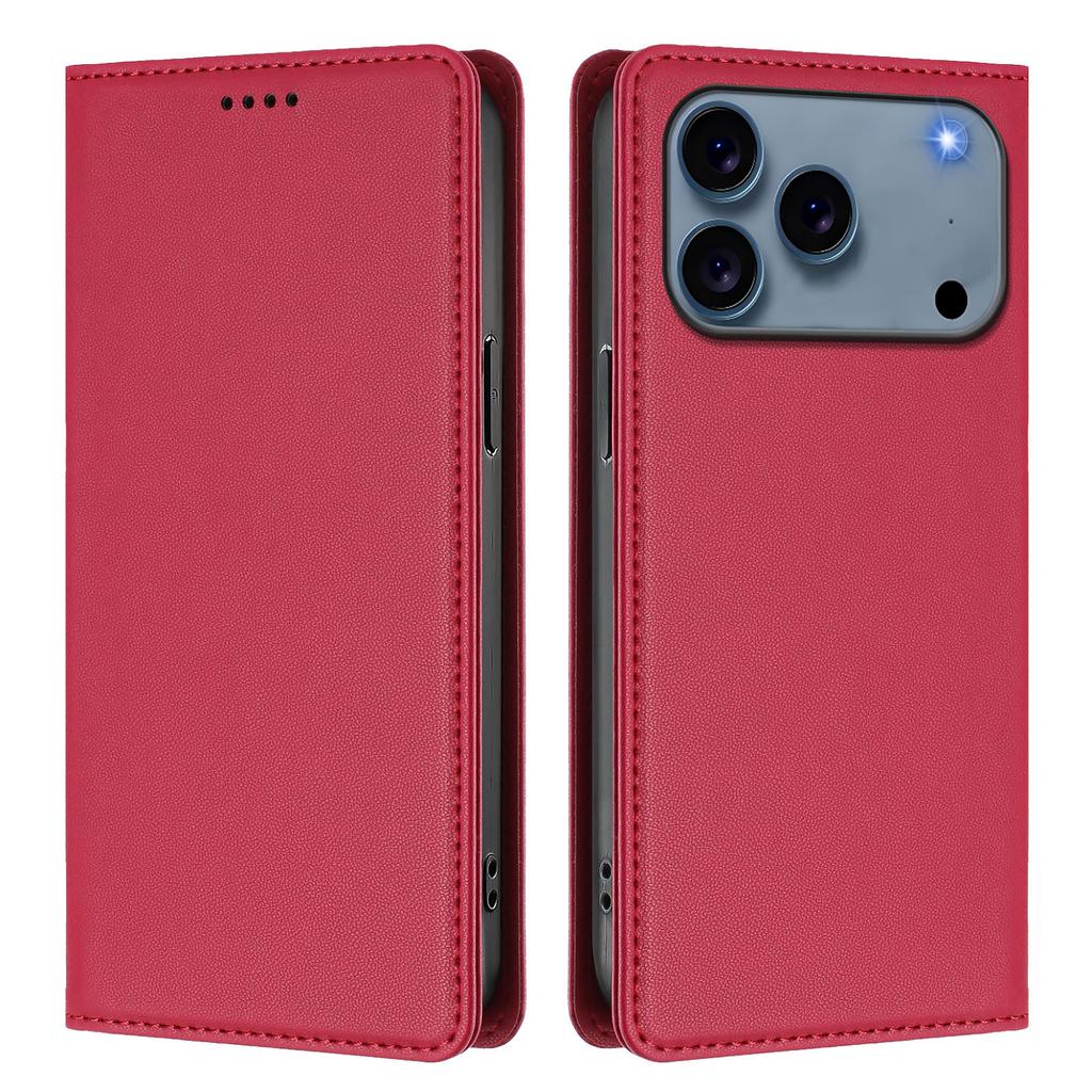 For iPhone 17 Pro Max Leather Wallet Case Magnetic Closure RFID Blocking Phone Cover