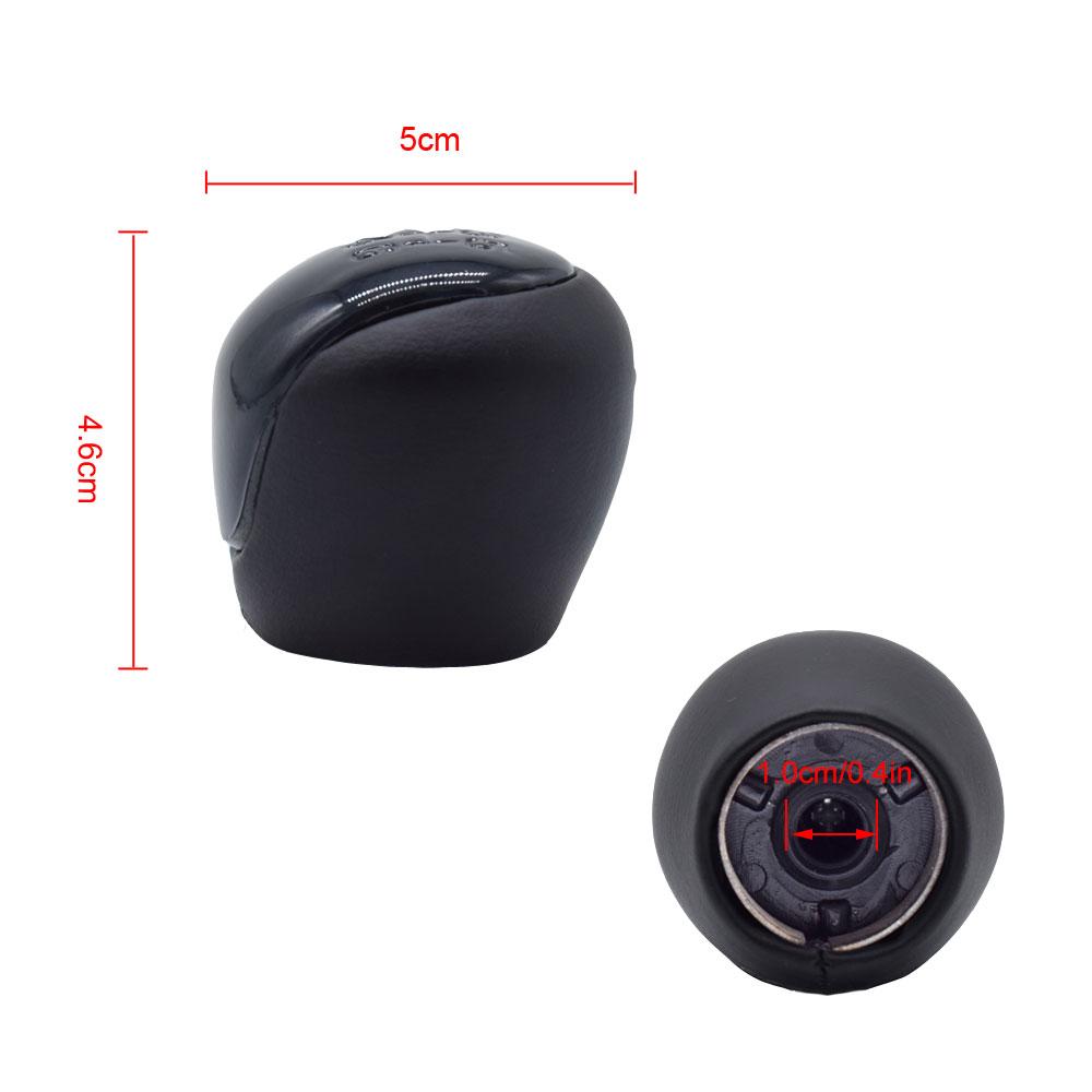 1 Stück Auto Manueller Schaltknauf Schalthebel Stiftkopf Schwarz Autoinnenausstattung für Hyundai Elantra I30 für Kia Forte Soul