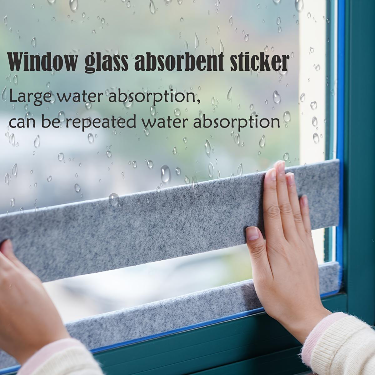 1 Roll Self-Adhesive Felt Window & Door Stickers - Anti-Condensation Tape, -like Felt Pads for Glass Sills, Easy Install/Remove