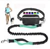 Outdoor running pet leash nylon reflective night run walk fanny pack leash dog leash set