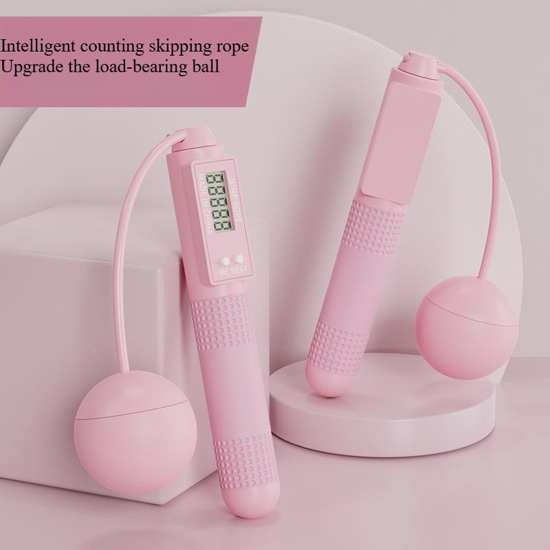 Fitness shaping weight loss exercise adult fat burning weight bearing counting skipping rope