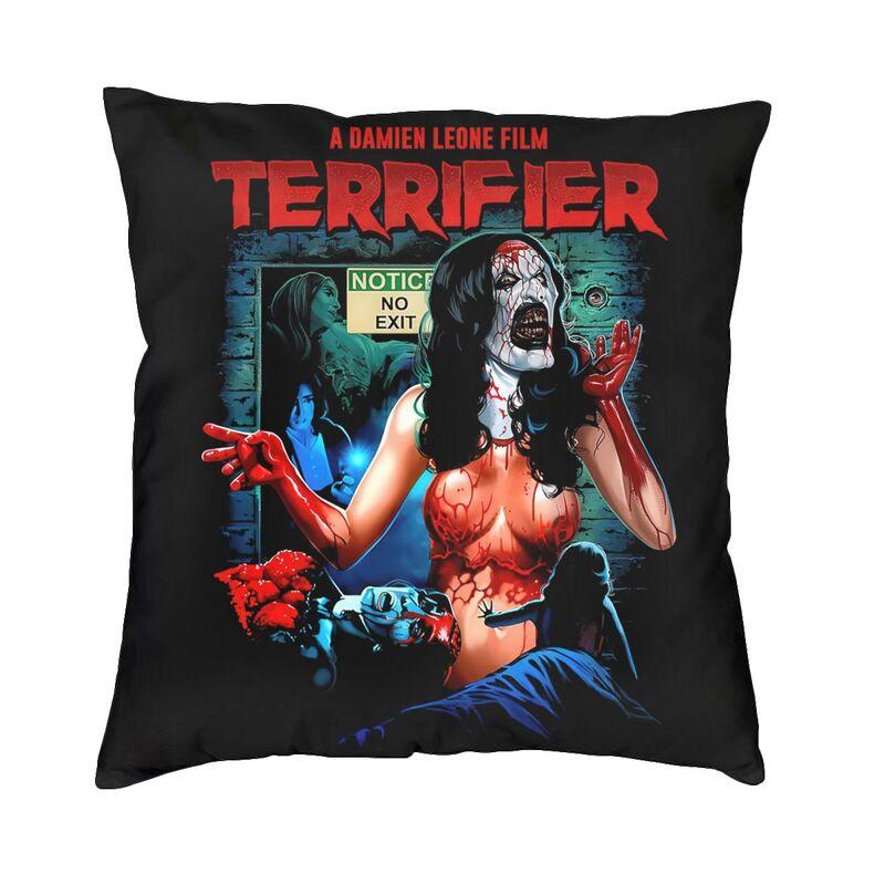 

Custom Retro Terrifiers Horror Film Cushion Cover Double Side 3D Printing Floor Pillow Case Room Pillowcase Home Decorative 30x30cm 12x12in