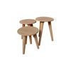 Wooden 3-Set Round Stool