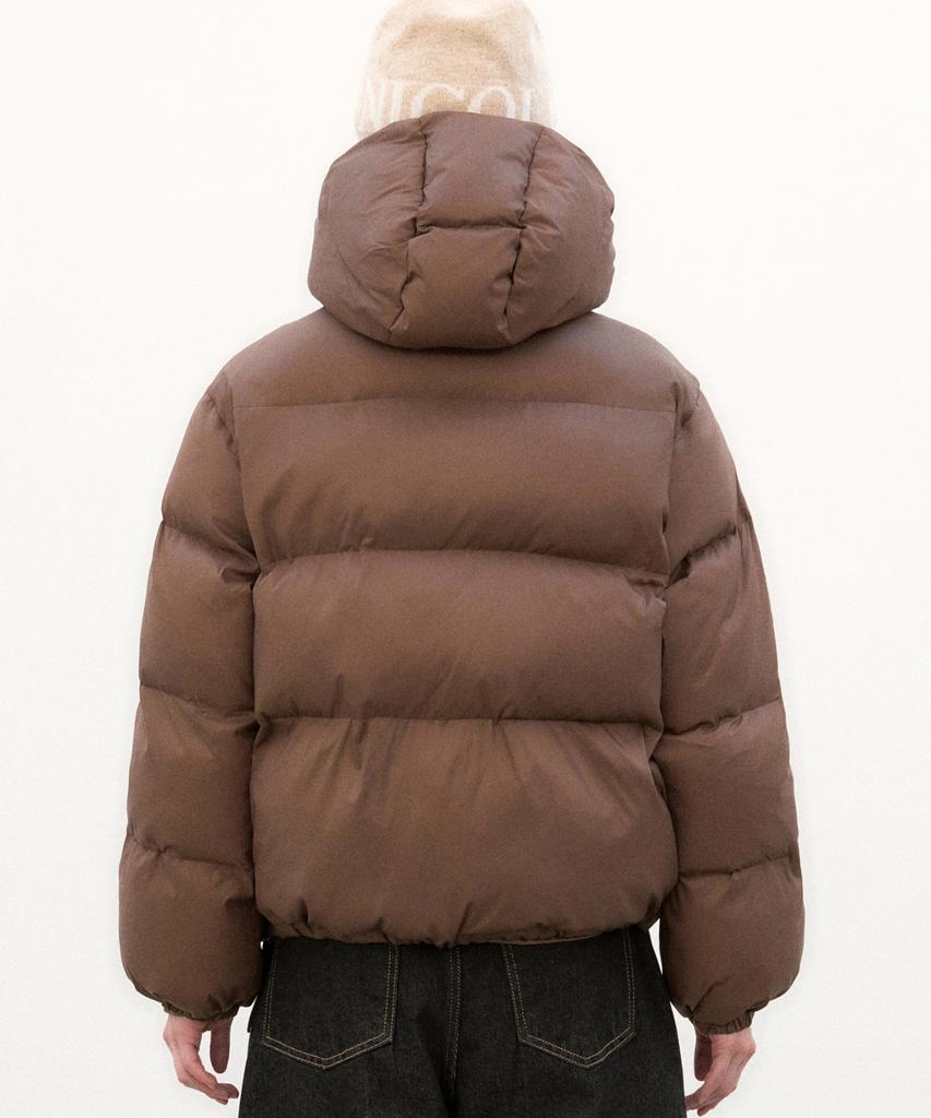Nick&Nicole Minimalism Hoody Puffer Padding_Brown