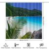Luxury 3D Printing Shower Curtains With Beach Scene Waterproof, Washable Fabric Bathroom Decor Available In Custom Sizes For You