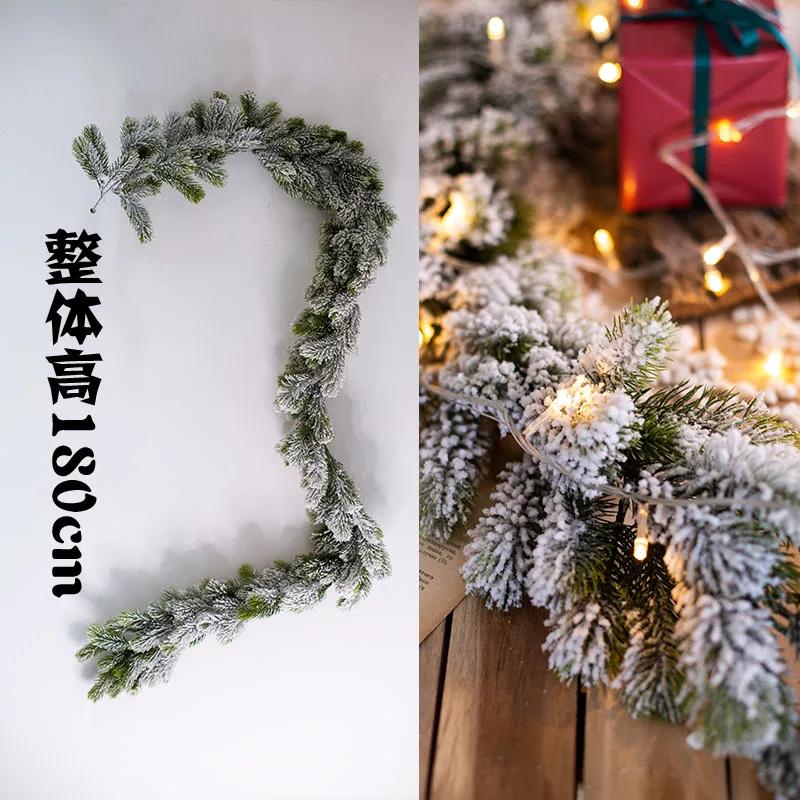 For Christmas Tree Mini Pine Tree With Wood Base DIY Home Table Top Decor Christmas Artificial Frosted Sisal Small Trees Party D
