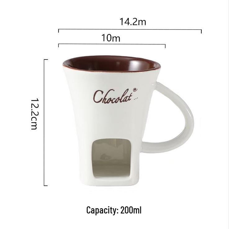 Olla de Cerámica Transfronteriza para Fondue de Chocolate y Queso