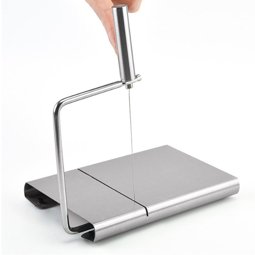 Cheese Cutter Board Stainless Steel Household Anti Corrosion Cheese Cutter with 6PCS Cutting Wire