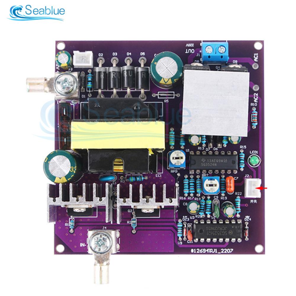 300W Corrected Sine Wave Output 50Hz Inverter DC 12V To AC 220V Inverter Power Supply Energy Storage DC-AC Boost Board