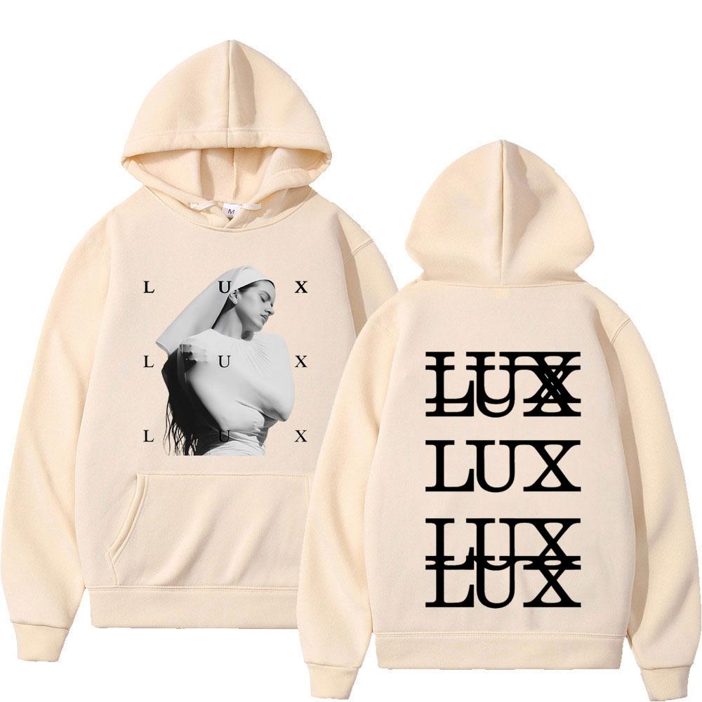 Singer Lux Rosalia Fashion Print Hoodie Men Women Harajuku Fleece Pullover Long-sleeved Loose Sportswear