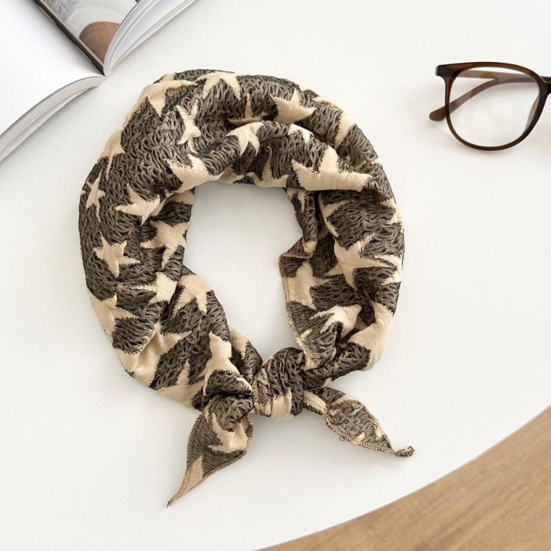 

Шелковый шарф новый пустошь ветер счастливая звезда косынка уличная мода хип-хоп многофункциональный шарф треугольник spice girl завязанный на талии