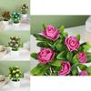 Faux Rose Flower Pot Artificial Plant For Wedding Decor And Photography Backgrounds