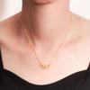 Micro Paved Zircon Infinity Heart Mobius Pendant Necklace Elegant Versatile Fashion Jewelry For Women