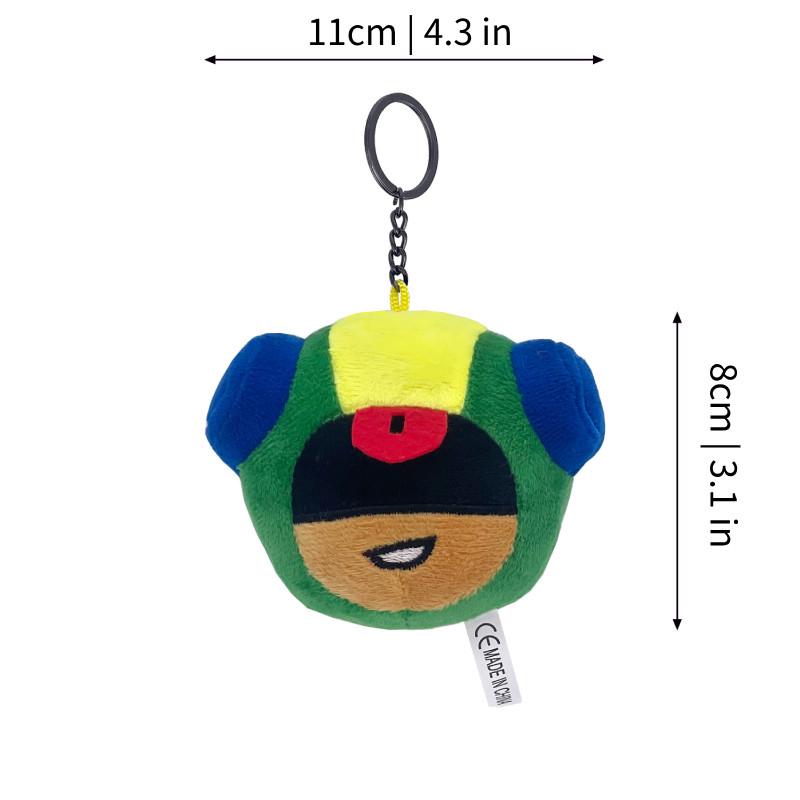 Adorable Spike Plush Keychain Toy From Brawl Stars With Soft Short Plush Fabric