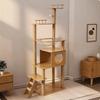Cat Tree with Transparent Bowl Tall Climber Multi-Level for Active Cats