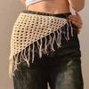 1 Stück Damen Dreiecksschal Y2K Verstellbar Quastenakzent Lässig Schickes Accessoire Für Reisen