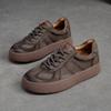 Fashion GKTINOO 2025 Autumn New Retro Lace-up Flat Platform Shoes Genuine Leather Sneakers Thick Soled Round Toe Casual Women's Shoes