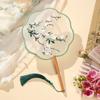 Handheld Embroidery Fan with Pendant Silk Fan Classical Chinese Style Fan  Chinese Wedding