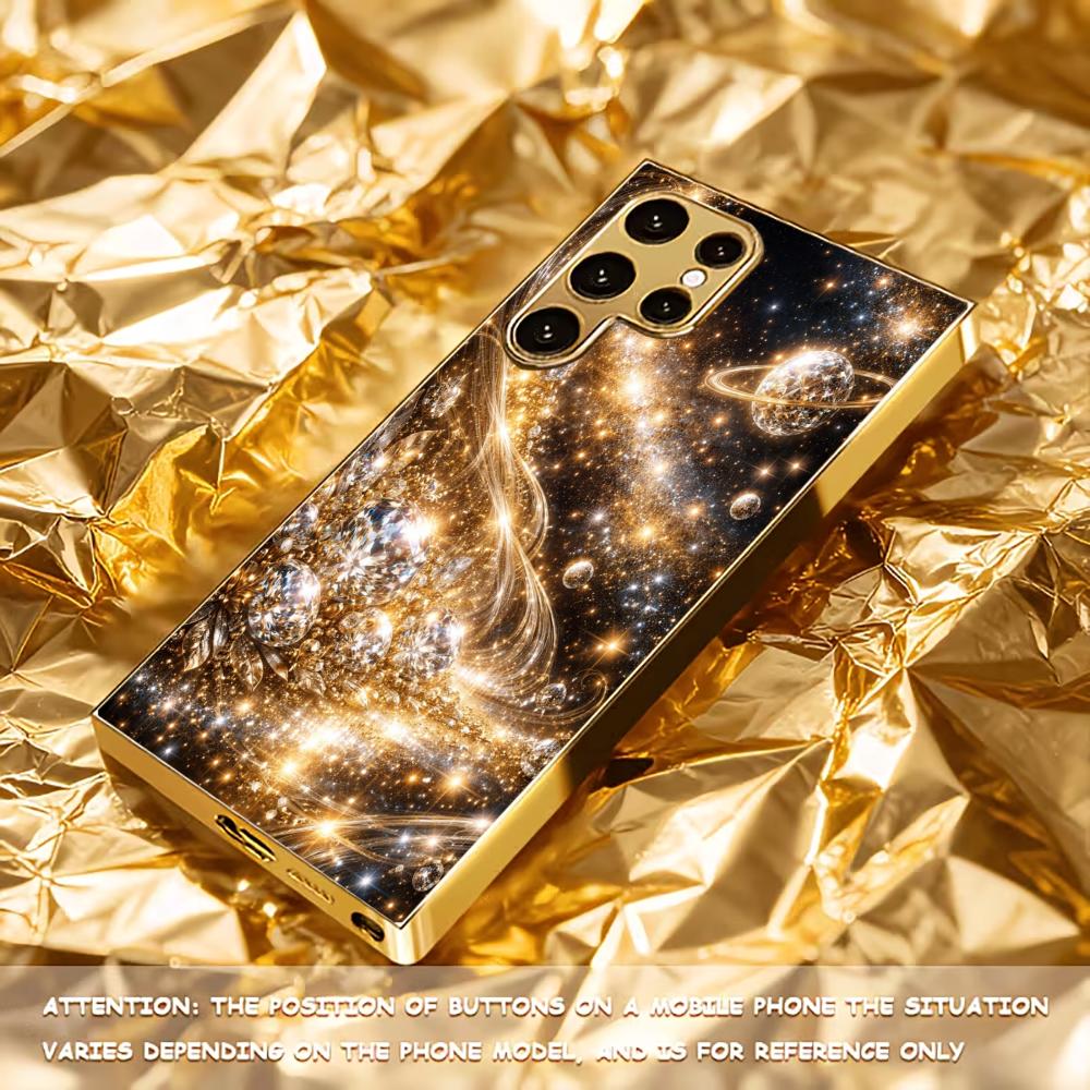 Mlhovina Atmosféra Jednoduchost Prémiové Pokovené Skleněné Pouzdro na Telefon pro Samsung Galaxy S26 S25 S24 S23 S22 S21 FE, Ultra, Plus