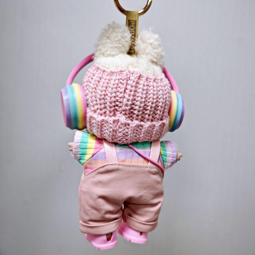 Oblečení pro panenku Labubu Růžový overal Oblek Série Módní a Vynikající Oblečení pro panenku