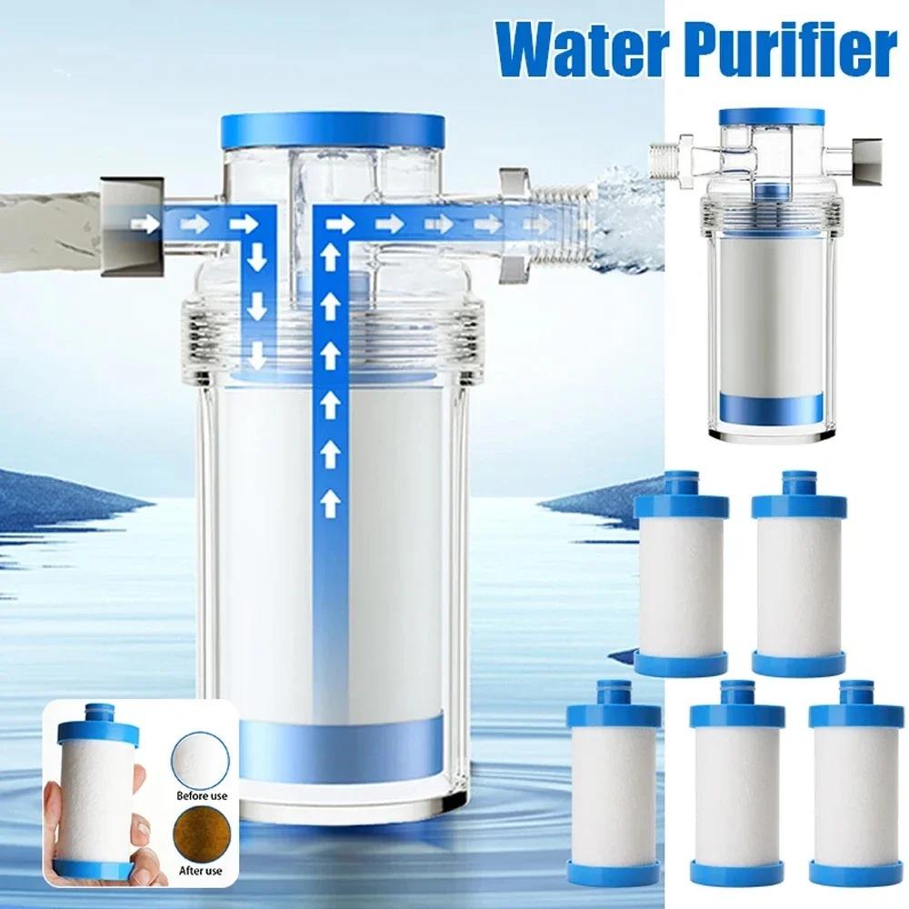 Wasserfilter mit PP-Baumwollfilterelement Universeller Reiniger Entfernt Schlamm Sand Ausgang Duschhahn Sieb für Küche Badezimmer