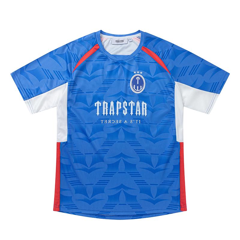 Trapstar London 2026 New Summer Trapstar Logo Diagonal Logo Number 23 Basketball Jersey Football Jersey Gradient Sports Short Sleeved T-shirt