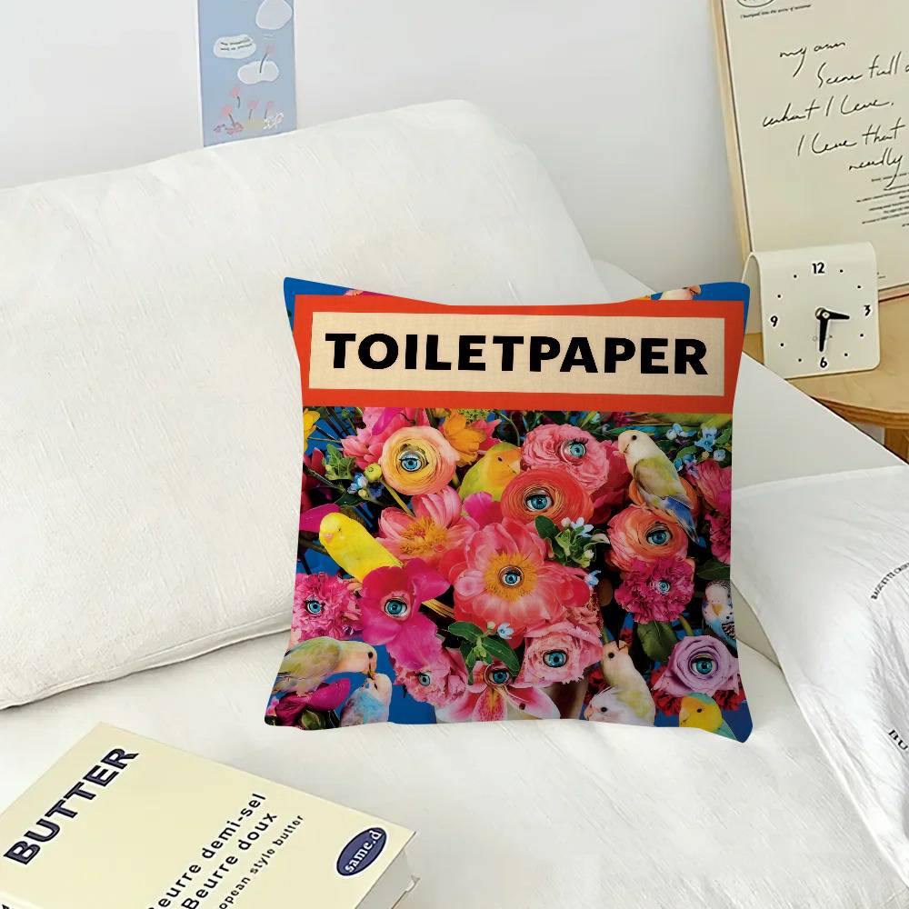 Pillow Gift Home Office Decoration Bedroom Sofa Car Cushion Cover Case 45x45 Fashion T-Toiletpaper