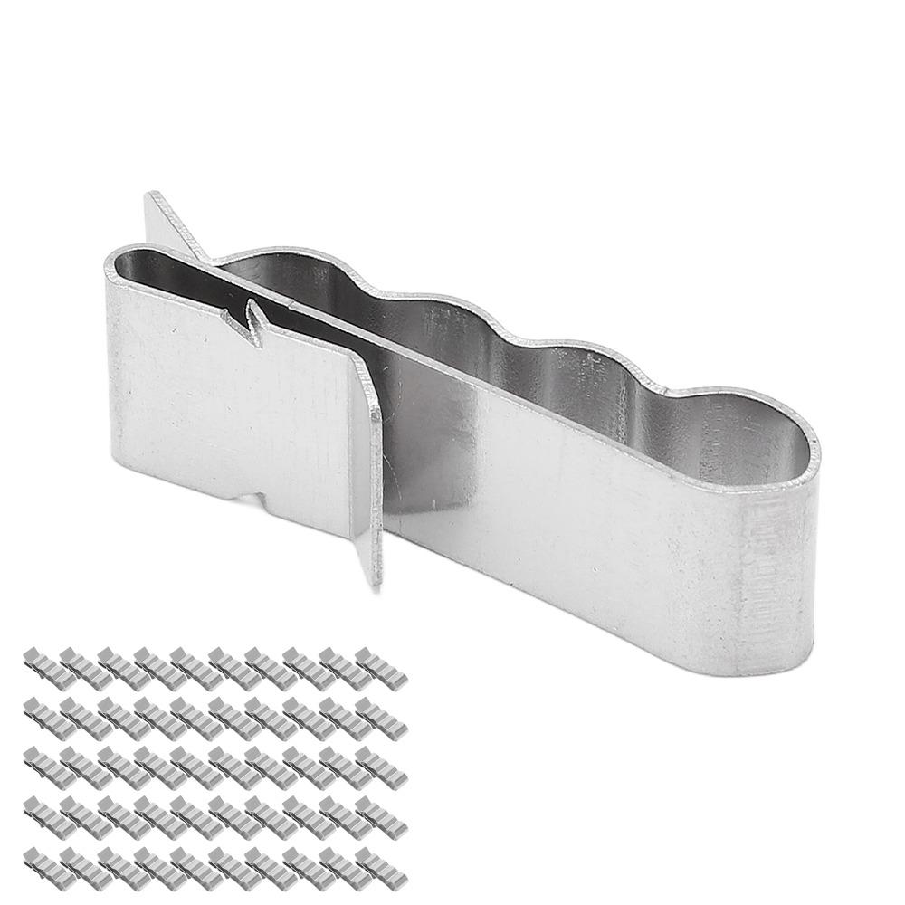 50pcs 4 Wire Cable Management Clips 304 Stainless Steel Wire Clips Photovoltaic Solar Panel