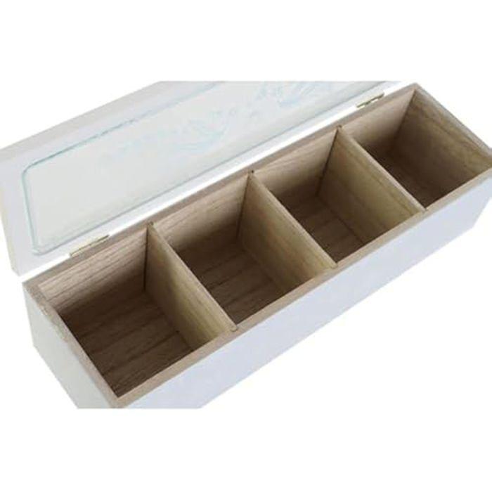 Infusion Box - DKD Home Decor - Standard - Glass and MDF Wood - Multicolor - 9x8x30 Cm