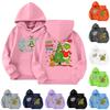 Moda Infantil Jersey Ligero de Manga Larga con Bolsillos Sudadera con Capucha Estampada
