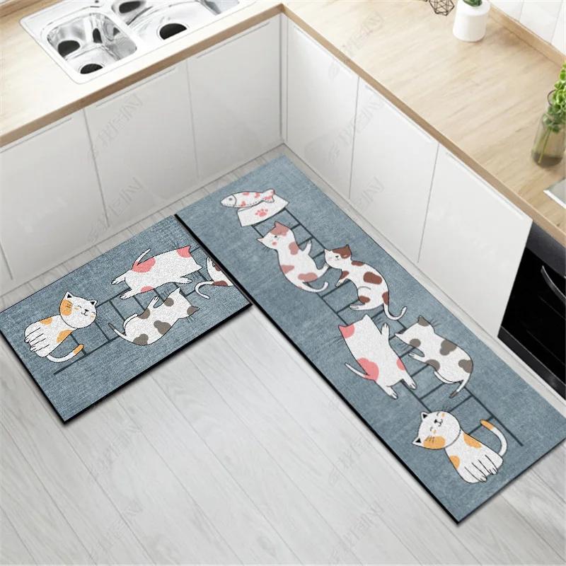 Moderne Küchenbodenmatte Wohnzimmer Schlafzimmer Dekor Teppich Zuhause Flur Eingang Fußmatte Balkon Badezimmer Tür Rutschfester Fußteppich