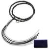 [Kyoto Butsudan Hayashi] Soto Zen Buddhist Prayer Beads, 2 Shaku (1.2m), Black Onyx (Men's), Formal Style [Prayer Beads Bag Set] SM-077, Kyoto