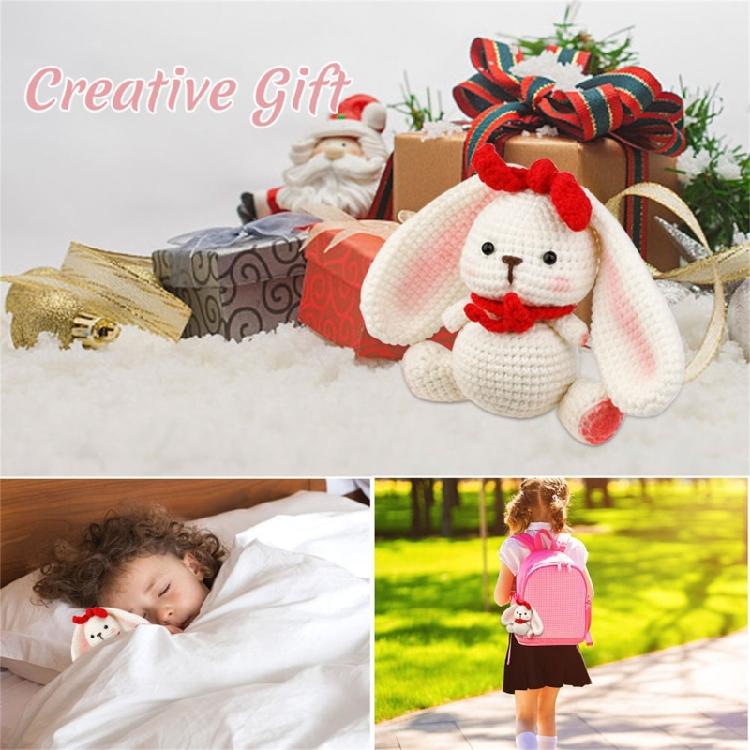 Crochet Rabbit Kits, Knitting Kits with Yarn, Crochet Hooks, Instructions